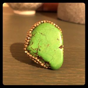 Green Anthropologie Statement Ring